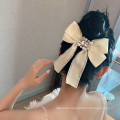 New Fabric Pearl Rhinestone Big Hair Barrettes Bow Knot Fashion Accessories Hairpin Korean Luxury Spring Clip